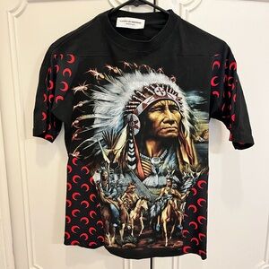 RARE Marine Serre Crescent Moon Print T-Shirt